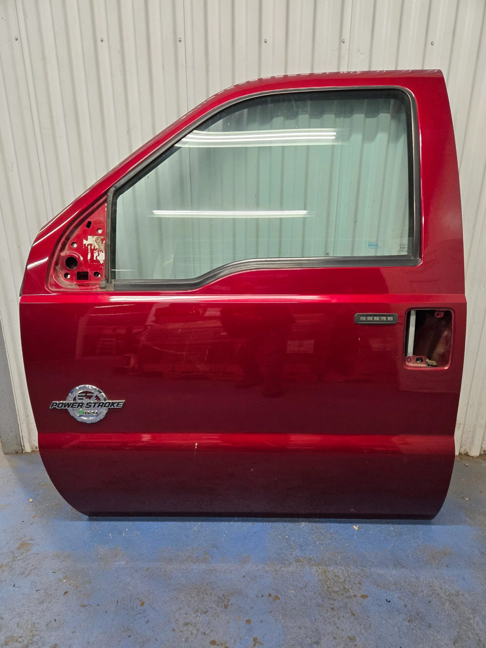 2013-2016 Ford F250 F350 F450 F550 Super Duty Front Driver Door w/ Power Window and Keyless Entry, Ruby Red Paint Code (RR)
