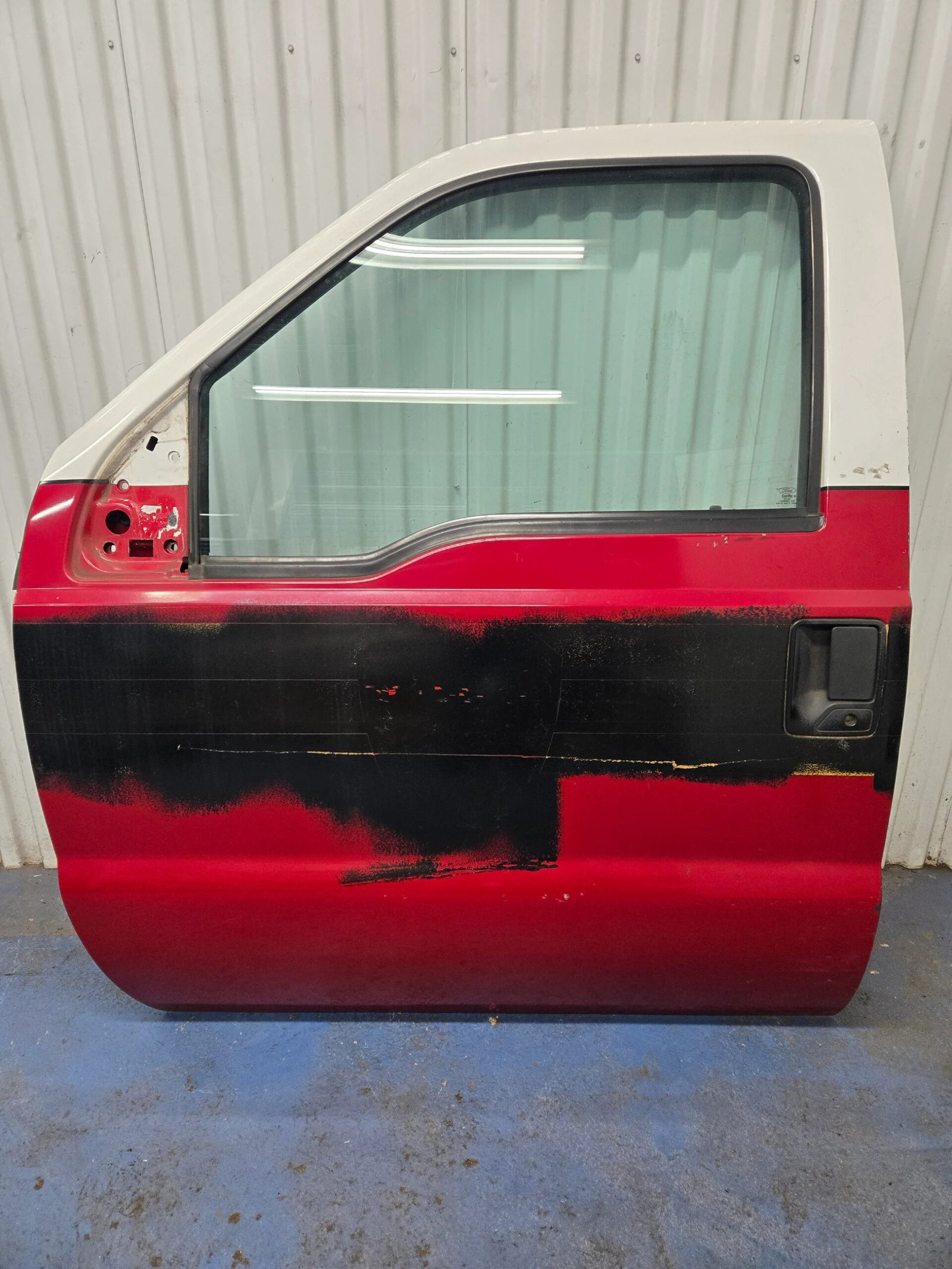 2013-2016 Ford F250 F350 F450 F550 Super Duty Left Front Driver Door w/ Power Window, Red