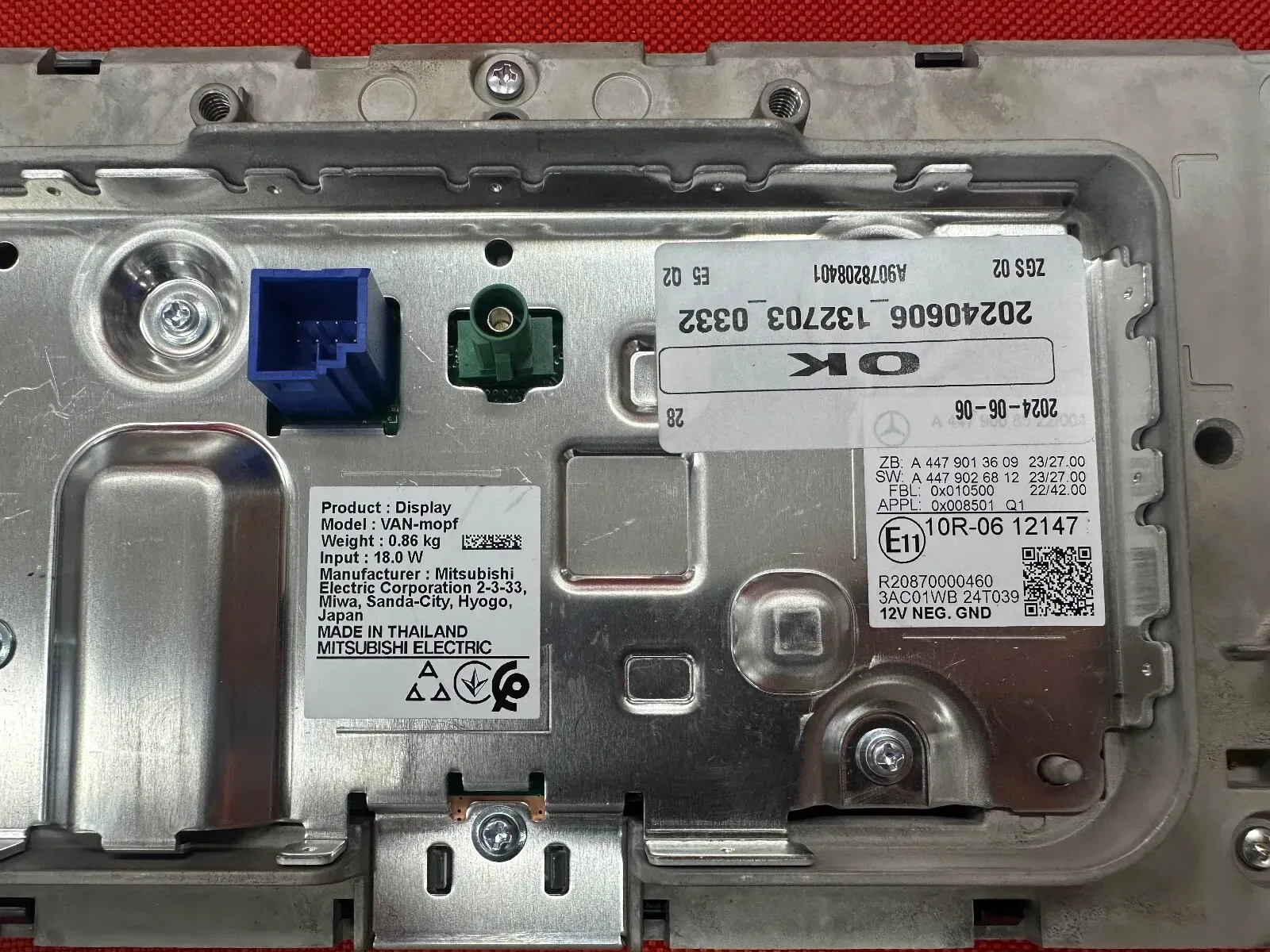 Second image of Mercedes Control Unit Central Display A4479008522 OEM