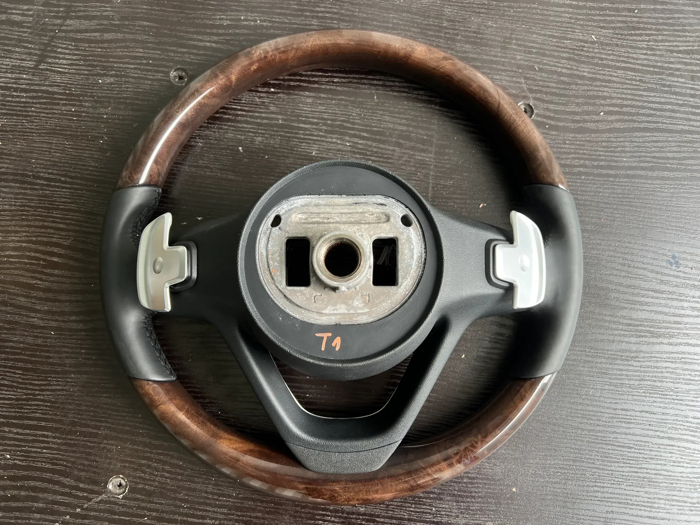 Second image of Mercedes S-Class W222 Wooden Steering Wheel OEM
